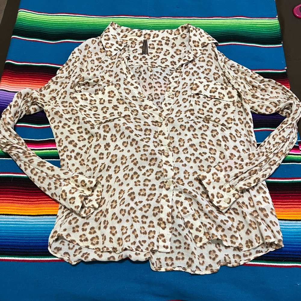 Leopard Stetson button up